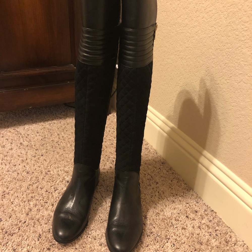 Renvy Black Over the Knee Boots SZ 7